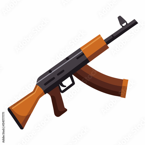 assault rifle vector illustration