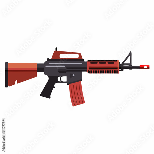 assault rifle isolated