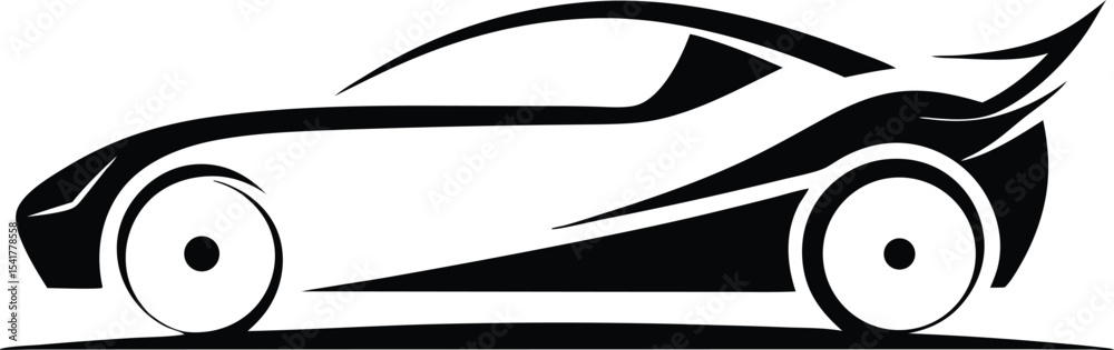 Fototapeta premium Racing car icon. Motor Racing Icon