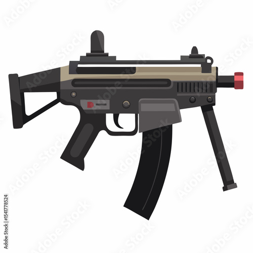 assault rifle vector