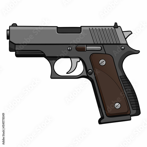 gun isolated on white