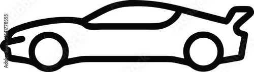 Racing car icon. Motor Racing Icon