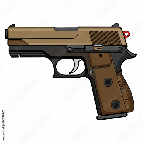 gun isolated on white