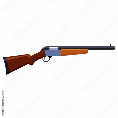rifle isolated on white
