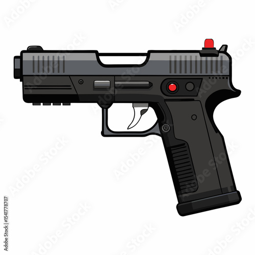 gun isolated on white