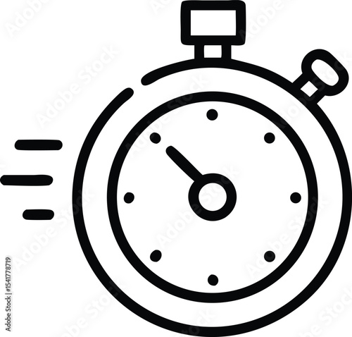stopwatch line icon