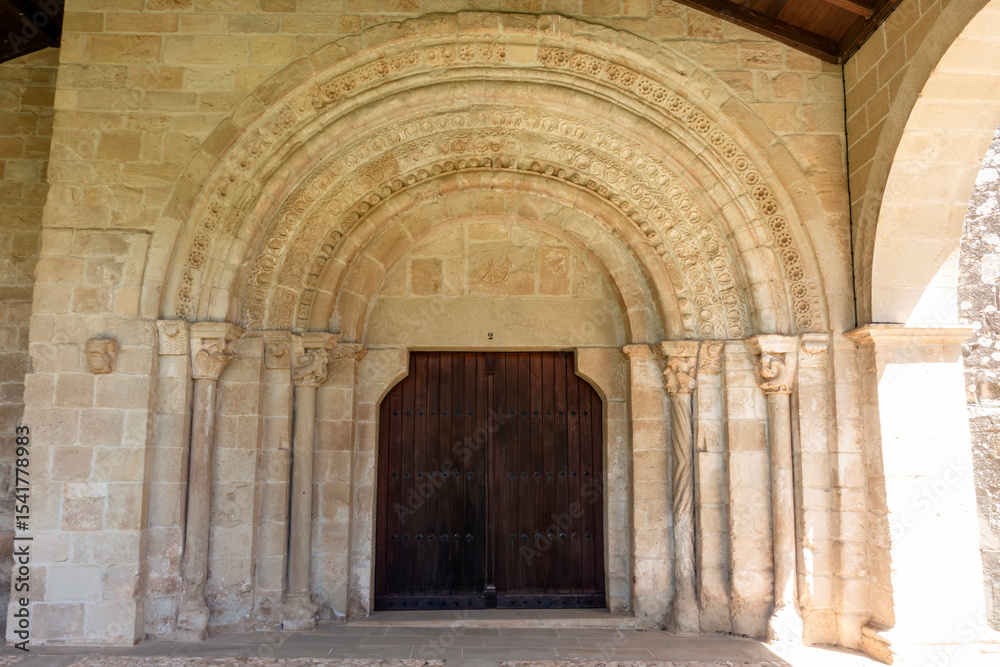 Romanesque Portal of San Jorge de Azuelo Monastery Church, Navarre, Spain Romanesque Portal of San Jorge de Azuelo Monastery Church, Navarre, Spain