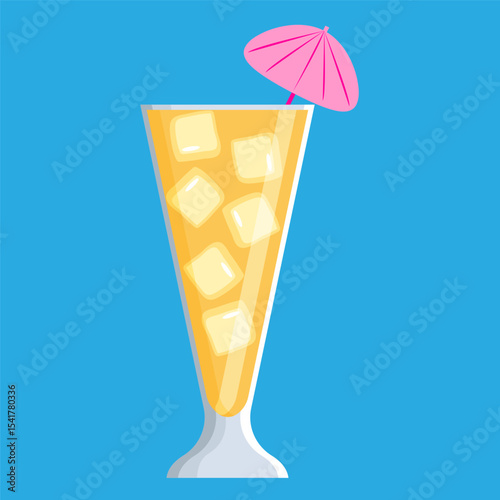 Summer cocktail. Summer vacation, party, cafe-bar, recreation concept.