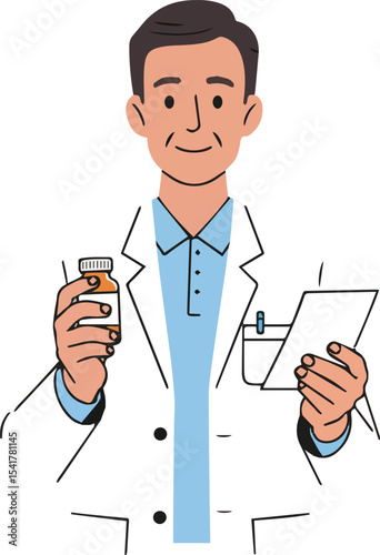 Create a kinds of pharmacy vector art with white background.