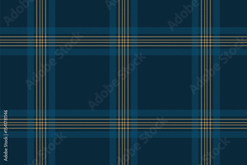Curtain background fabric textile, veil tartan check vector. Antique texture seamless pattern plaid in dark and cyan colors.