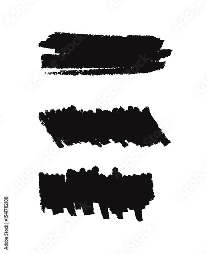 Brush thick line of stroke bundles
