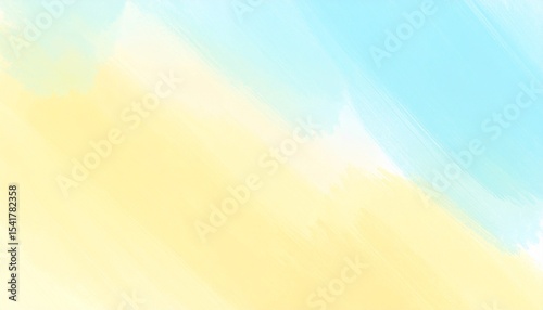 Abstract blue, yellow soft color background. Painting texture. Modern artistic patter
