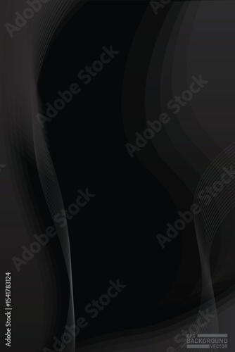 Abstract black wave background image design