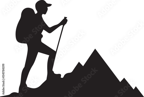 mountain, mountain range, rocky mountain, mountain peak, nature silhouette, landscape outline, scenic view, outdoor shape, highland silhouette, hiking icon, adventure mountain, natural beauty, wildern