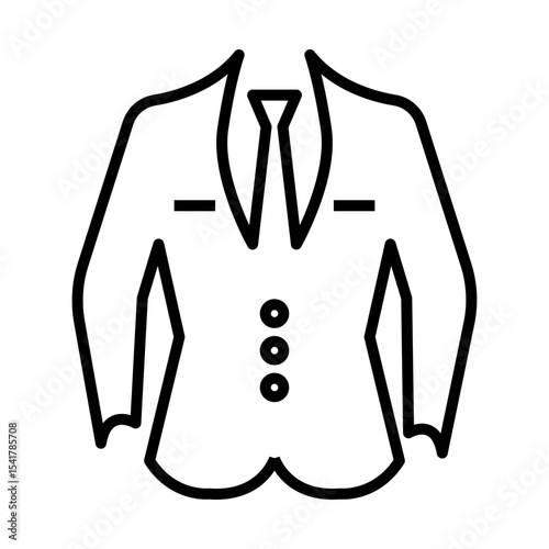 Elegant Suit Icon Design