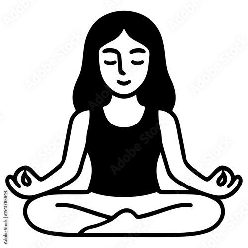 vector illustration of yoga