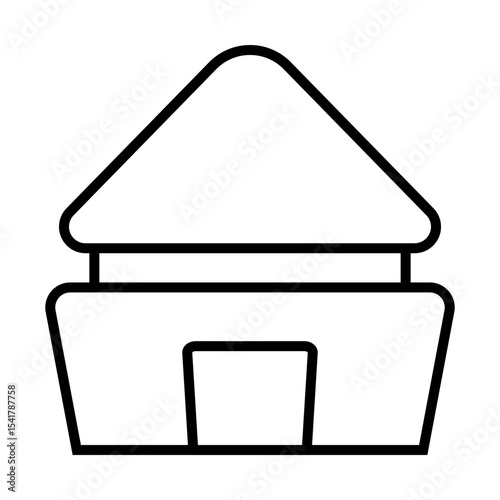 Luxury Cabin Icon Design