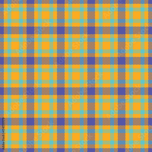 Soft cozy plaid texture in warm orange and yellow hues perfect for fall clothing autumn-themed decor harvest blankets and rustic fabrics