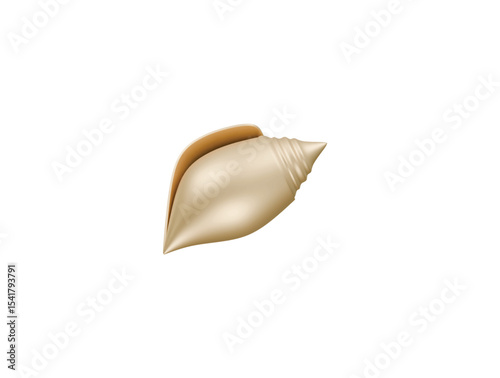 conch shell icon 3d illustration render