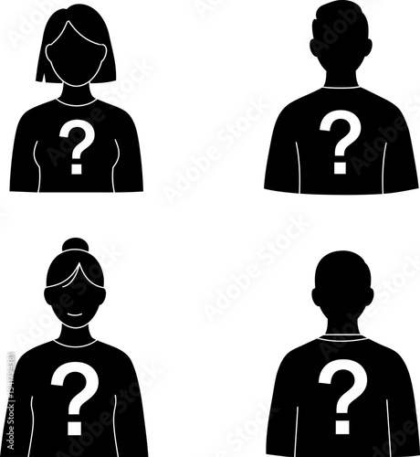 Anonymous People Question Mark Silhouettes - User Profile

