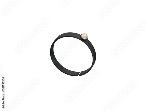 pearl bracelet icon 3d illustration render