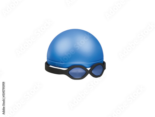 swimming cap icon 3d illustration render