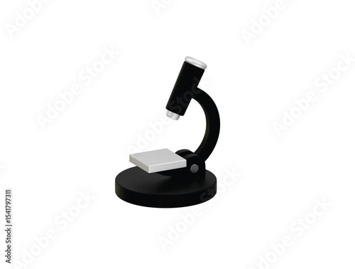 microscope icon 3d illustration render