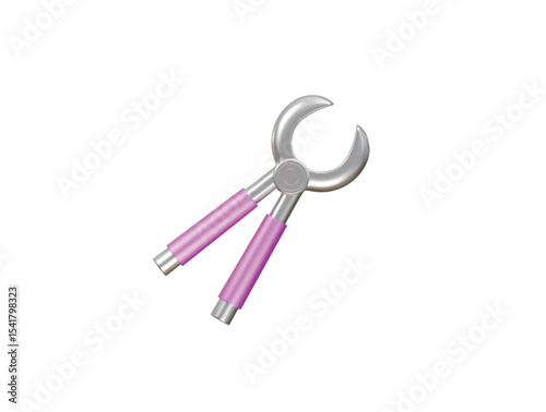 dental forceps icon 3d illustration render 
