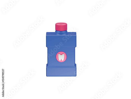 mouthwash icon 3d illustration render