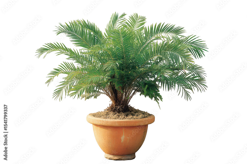 Fototapeta premium Cycad Plant in Pot