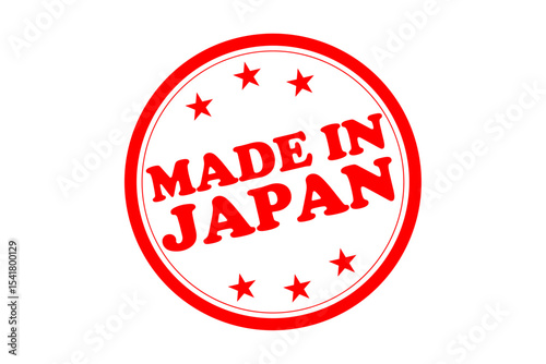 MADE IN JAPAN - MADE IN JAPAN text written on Red Rubber Stamp 
