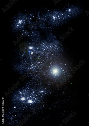 galaxy in a free space.