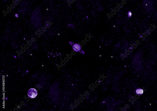 galaxy in a free space.