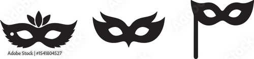  elegant black paper mask
