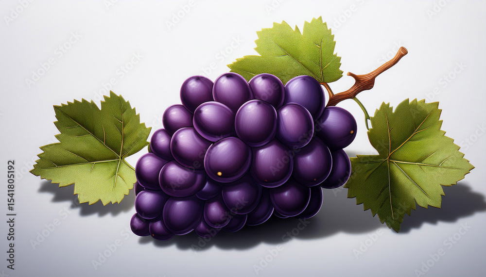 Obraz premium 3d pixel grapes png 3d pixel black grapes pixel fruit png retro game fruit asset voxel food