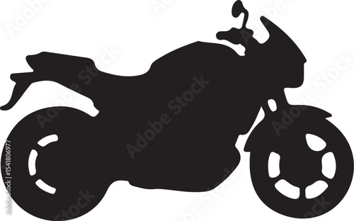 silhouette of a motorcycle