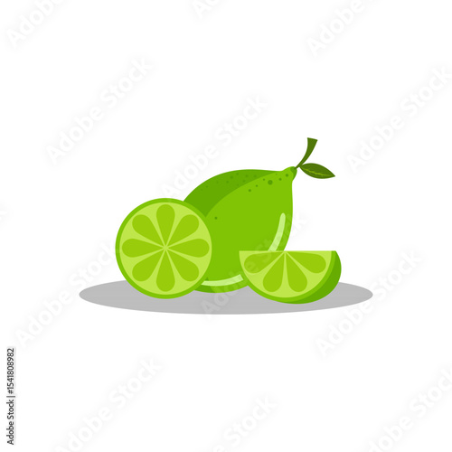 Fresh Lime Vector Illustration