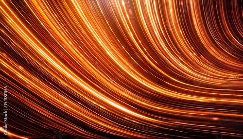 orange lines abstract pattern background with technology background