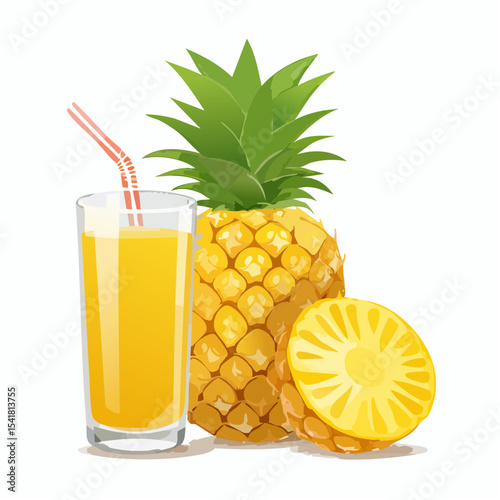Refreshing Pineapple Juice A Tropical Delight in Every Sip