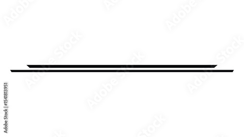 Black straight line . Lines, borders, underline pencil strokes, drawing dividers for design. Vector illustration eps file.