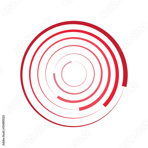 Round circle geometric ball shape line art vector icon for apps and websites.