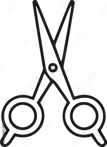 scissors silhouette, scissors outline, cutting tool icon, sharp blade silhouette, haircut tool vector, craft scissors, shears icon, scissors clipart, salon tool silhouette, barber tool icon, sewing sc