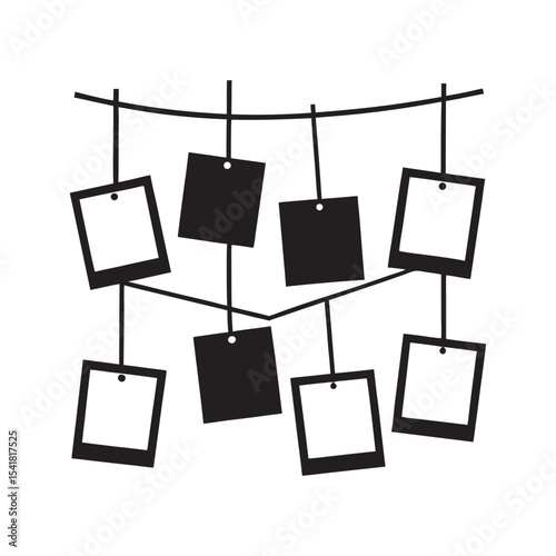 Hanging Frame Collection Silhouette on White