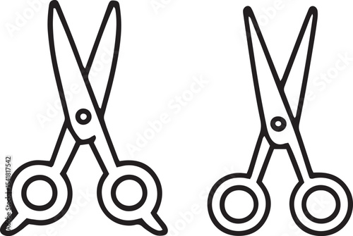 scissors silhouette, scissors outline, cutting tool icon, sharp blade silhouette, haircut tool vector, craft scissors, shears icon, scissors clipart, salon tool silhouette, barber tool icon, sewing sc