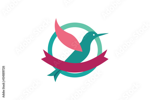 Hummingbird Logo Icon for Education Niche Creative logo