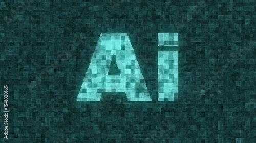 Digital Artificial Intelligence Processor chatbot concept AI Learning Business, modern technology, internet and networking concept. For big data processing, ai trading, machine learning
