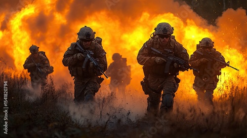 Military team engages in coordinated assault during rescue operation under live fire.