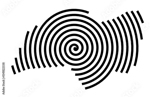 Symbol Map of the Territory Jervis Bay Territory (Australia) showing the territory with a black spiral line