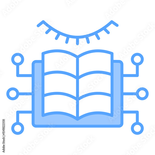 Unsupervised Learning Blue Icon