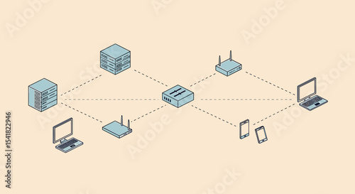 Network diagram illustration